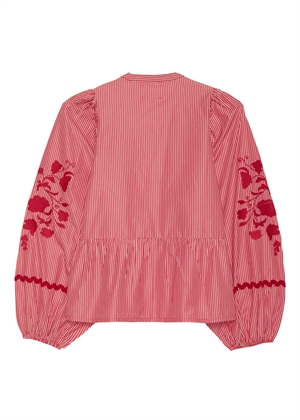 Juliane bluse Red Stripes Sissel Edelbo 